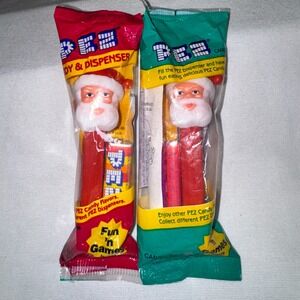 Vintage PEZ Santa Claus Candy Dispensers Lot of 2‎ New Sealed Christmas Holiday